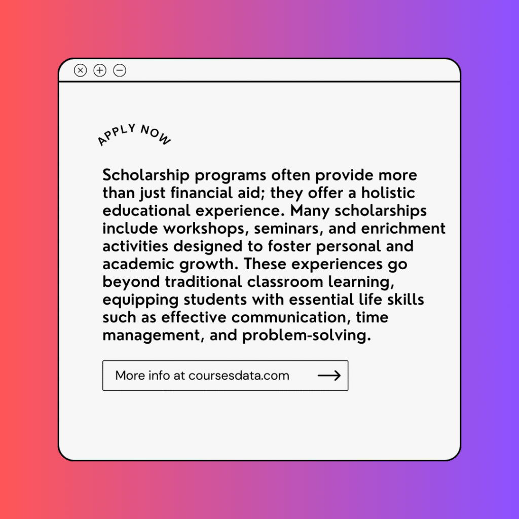 Scholarship Benefits 