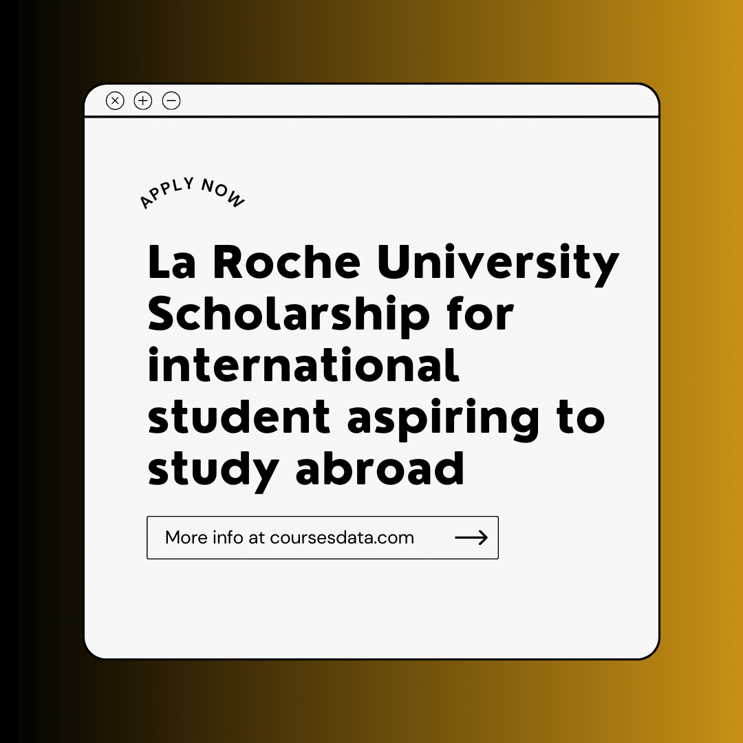 La Roche University Scholarship for international student aspiring to study abroad