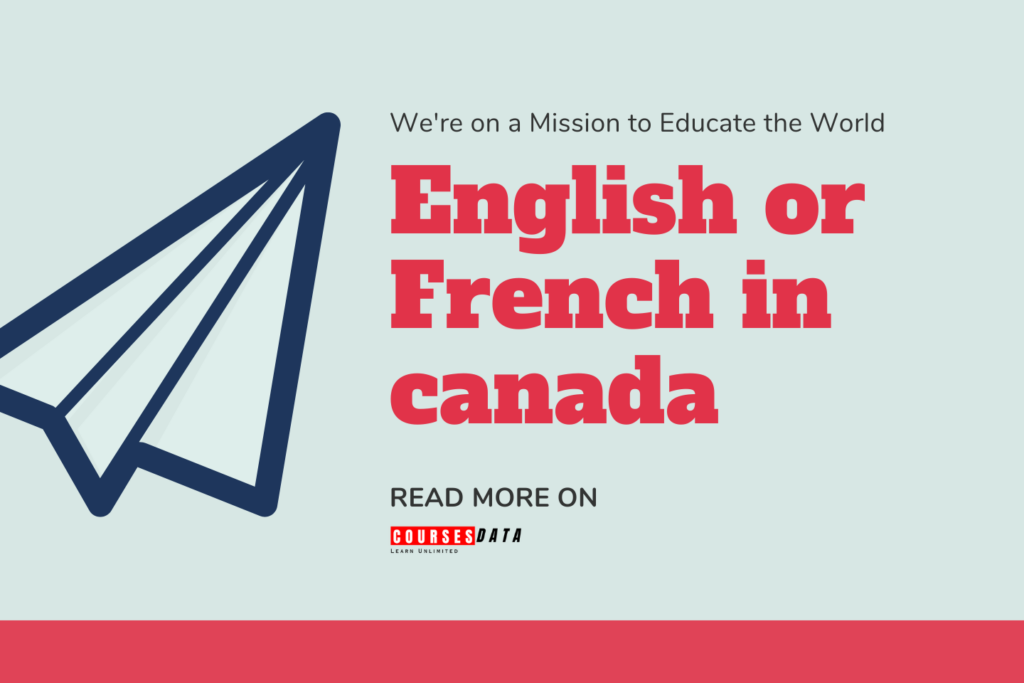 English or French in canada