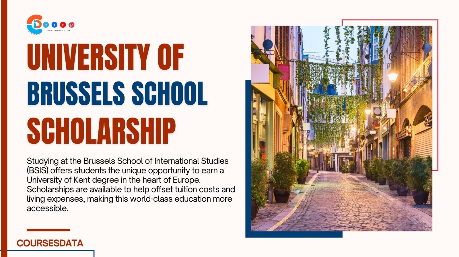 Brussels School of International Studies Scholarship