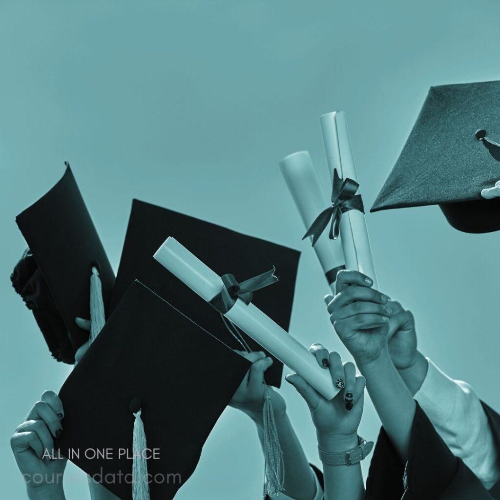 Graduates holding diplomas proudly. Black graduation caps raised. Celebratory atmosphere, joyful hands. Ribbons tying diplomas together. Graduation milestone, shared achievement.