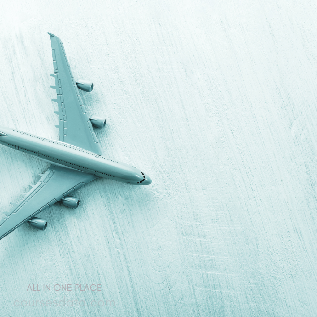 Model airplane on textured surface.