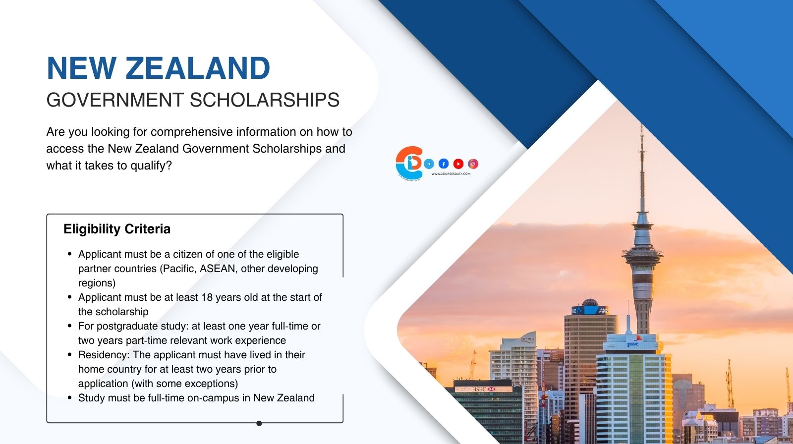 New Zealand Government Scholarships