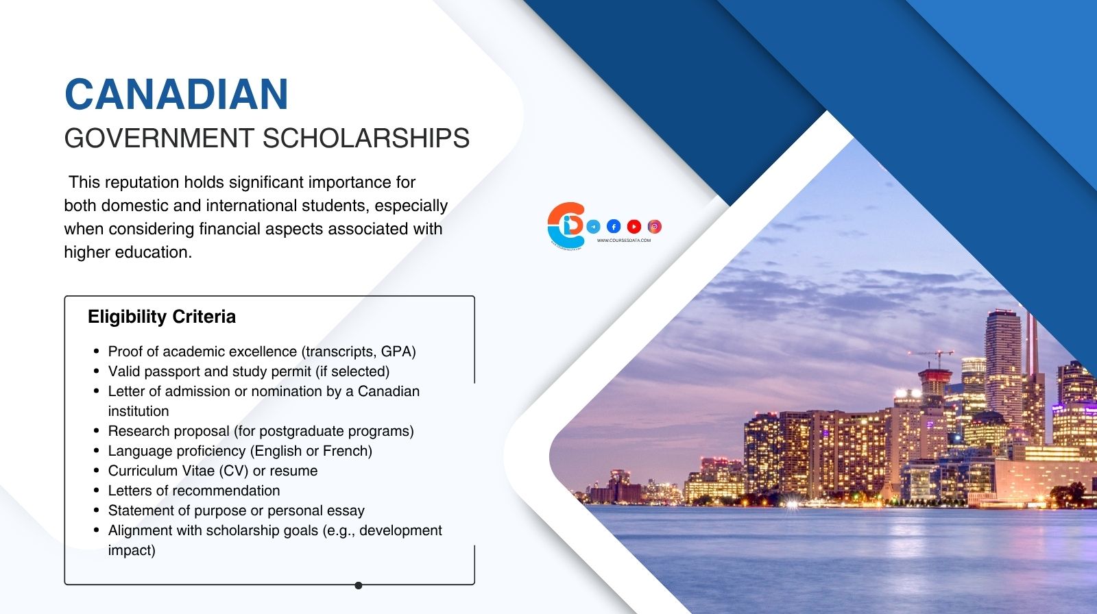 Canadian Government Scholarship
