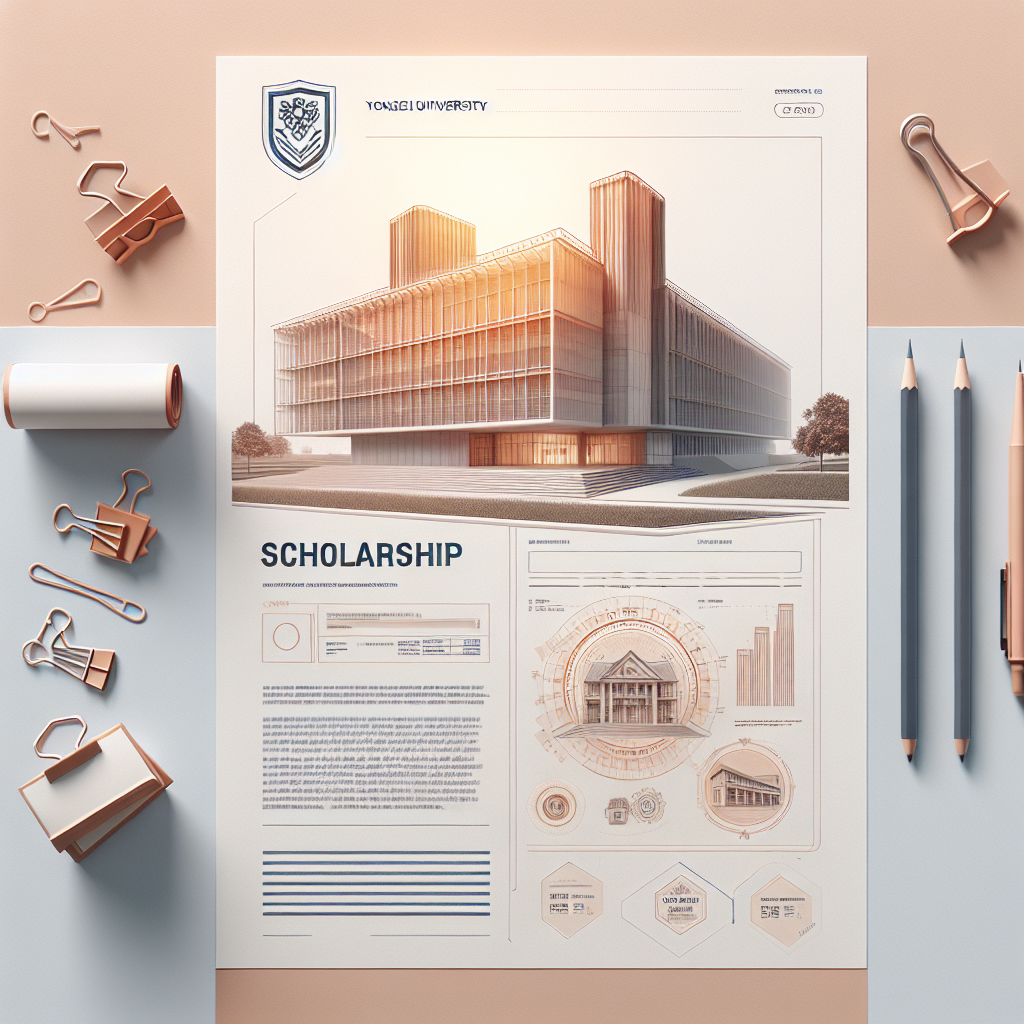 University scholarship document layout.