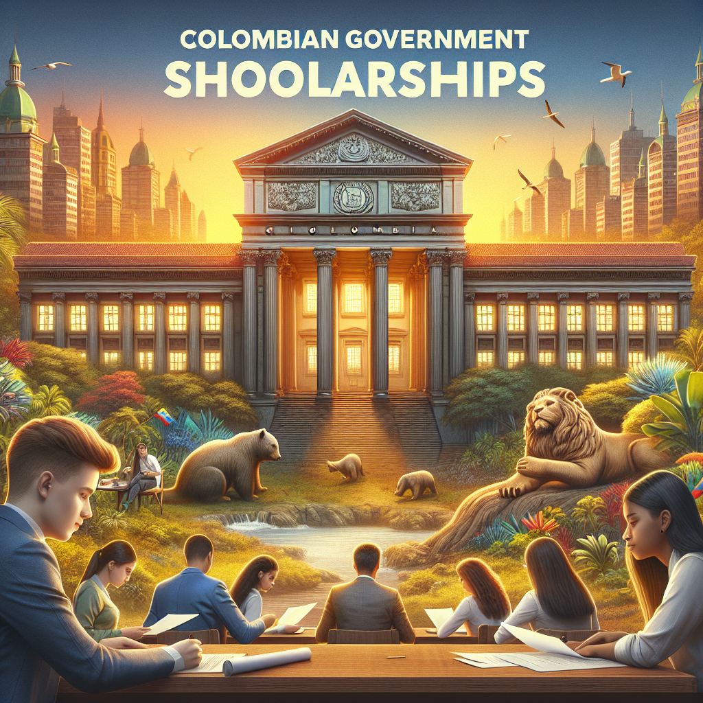 Colombian government scholarship announcement.