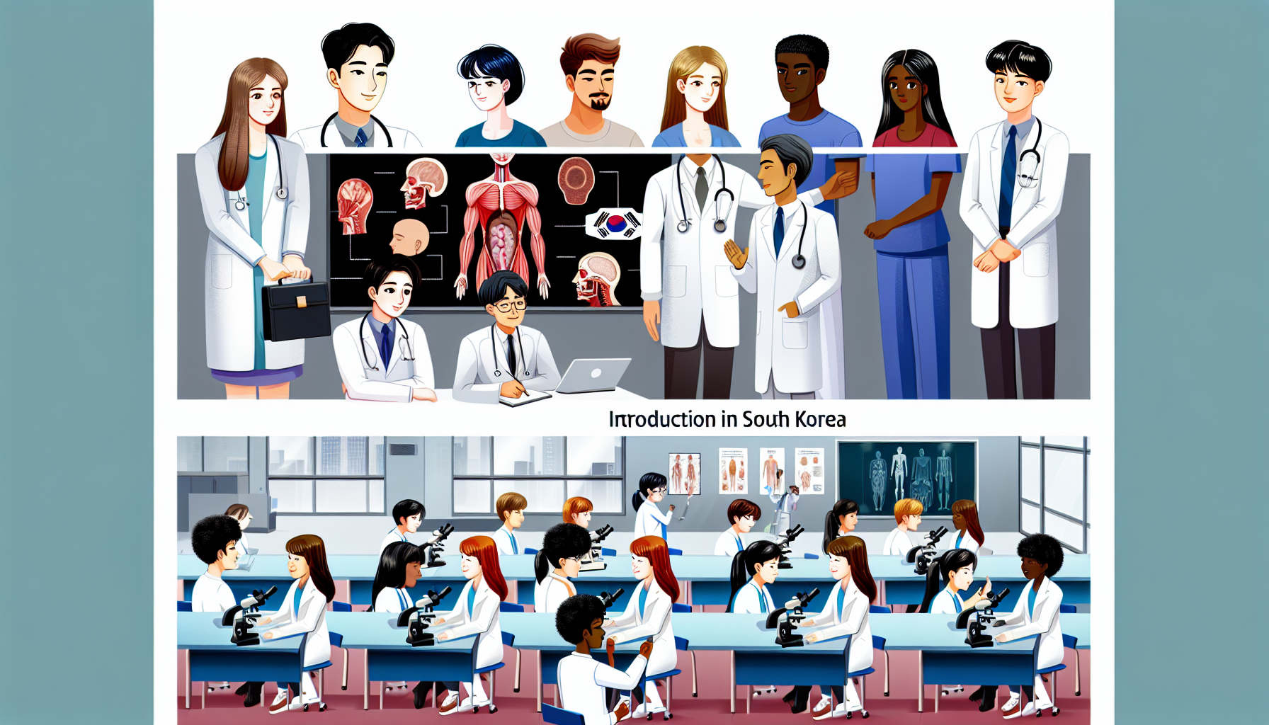 Medical education scene in Korea.