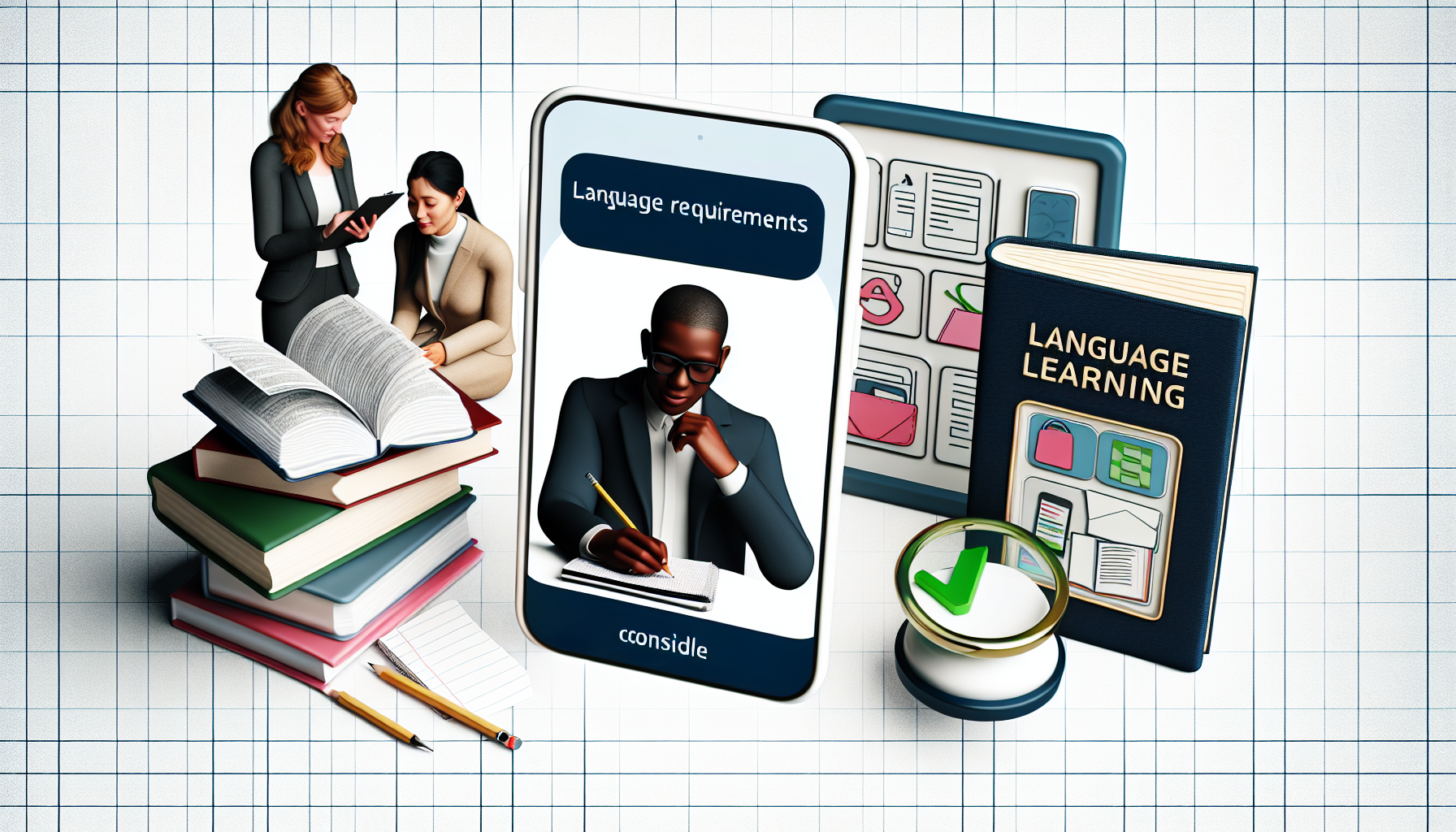 Language learning resources and requirements.