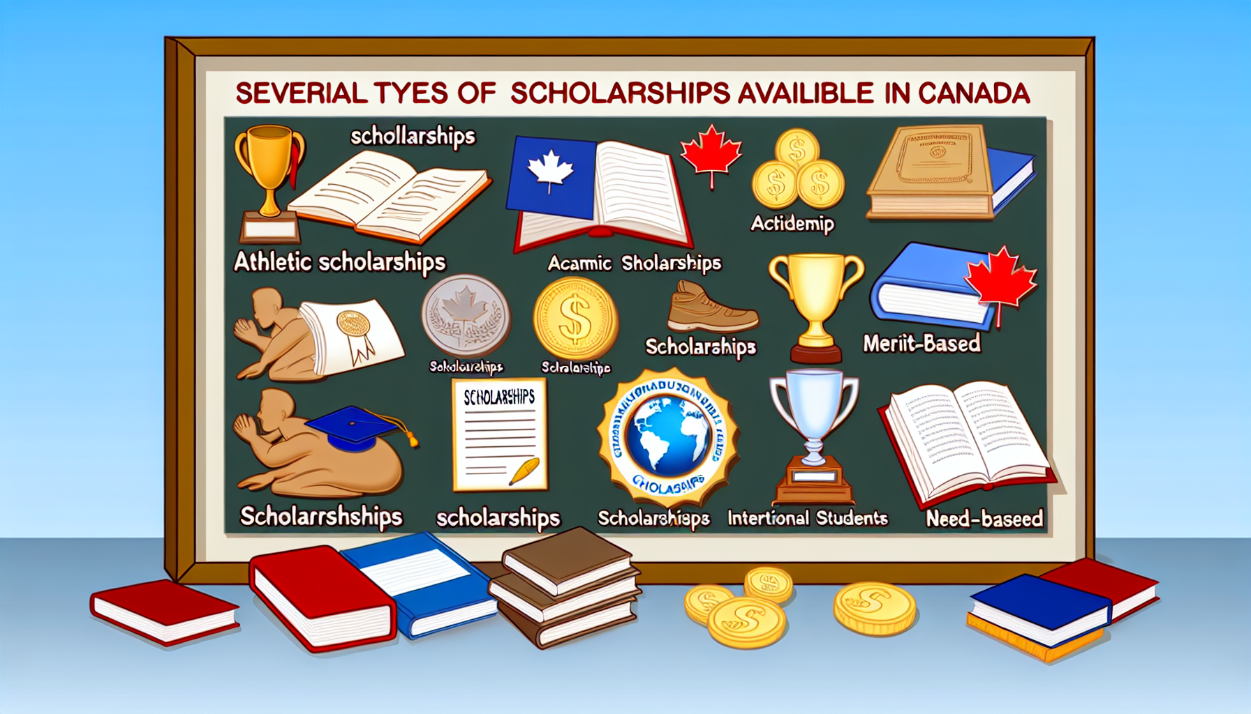 Types of scholarships in Canada.