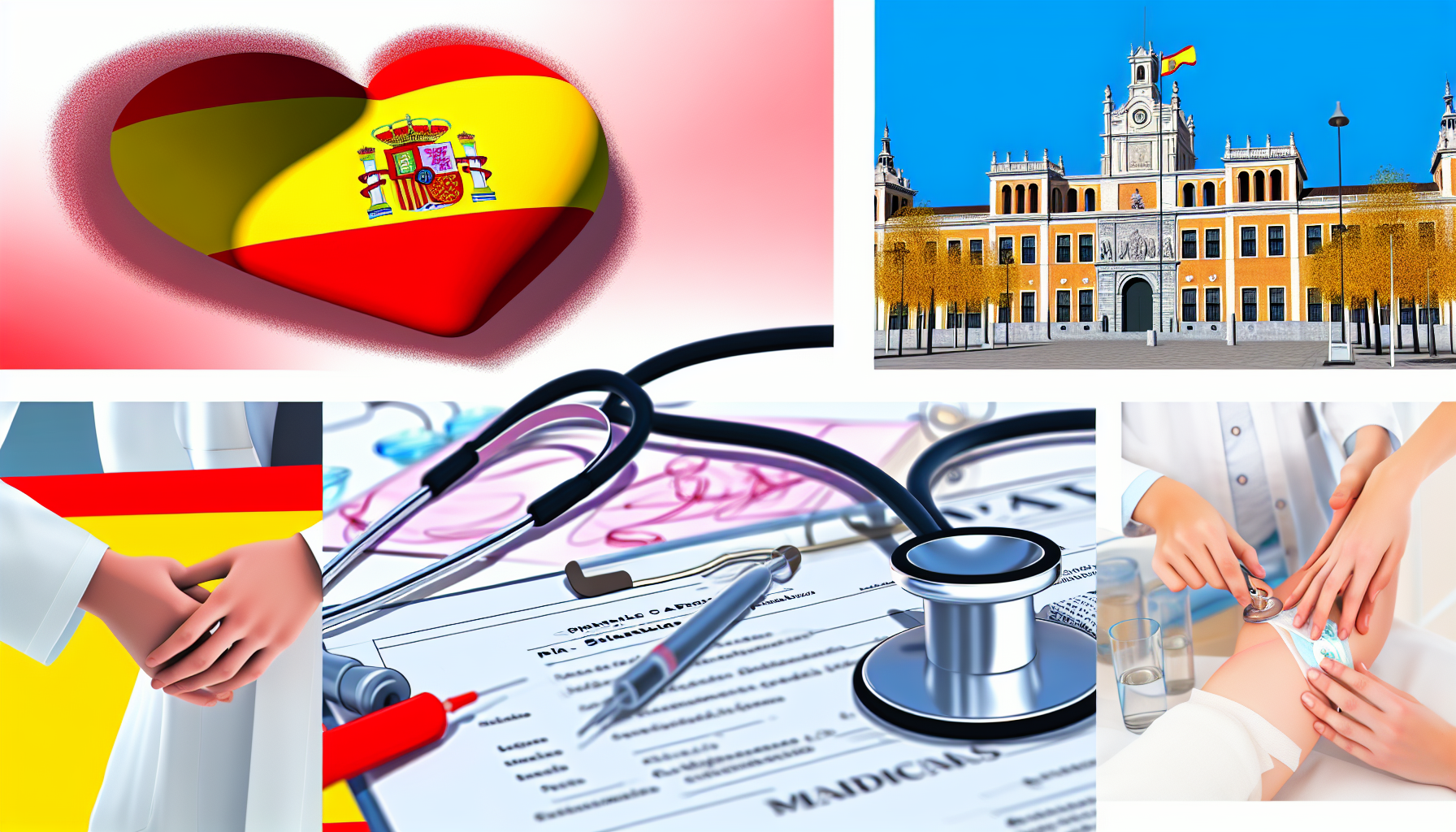 Spain, healthcare, medical care, stethoscope, hospital.