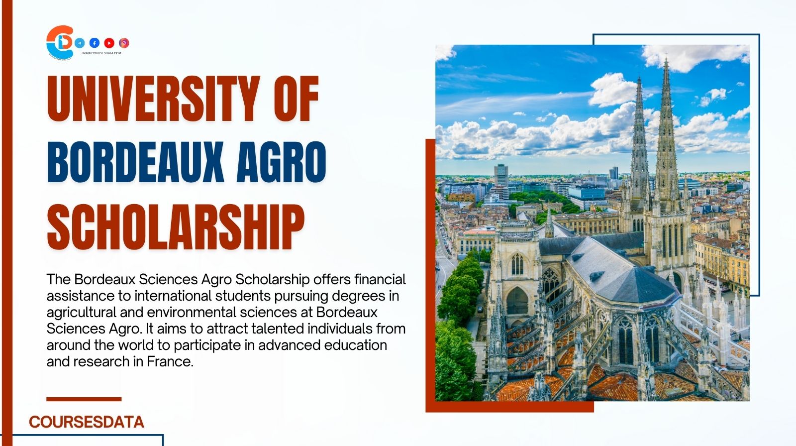 Bordeaux Sciences Agro Scholarship