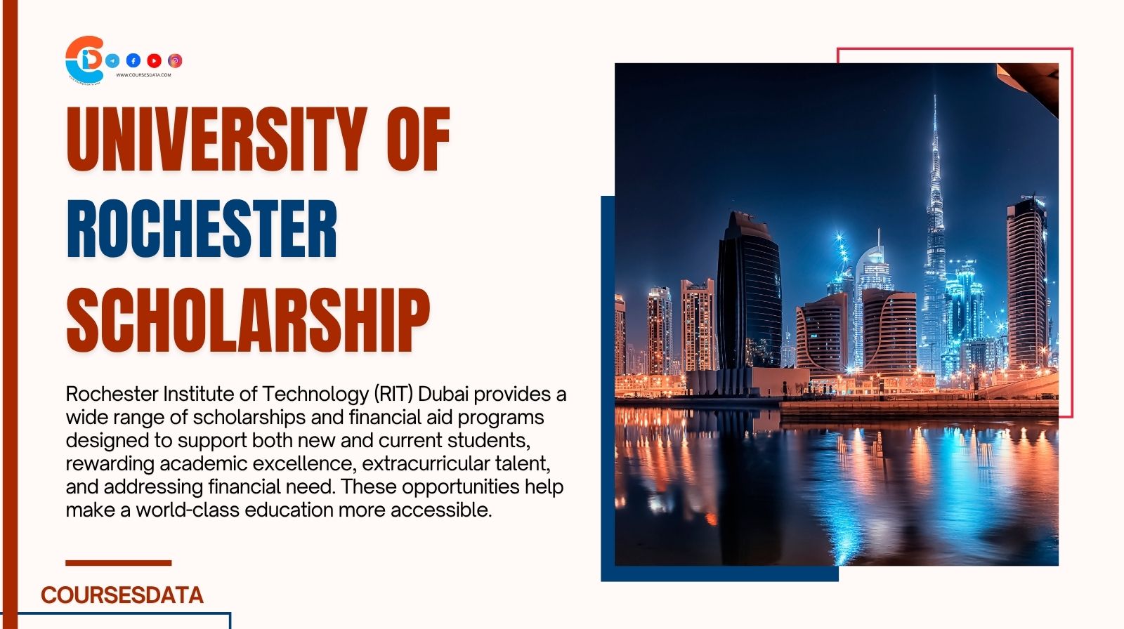 Rochester Institute of Technology Dubai Scholarship