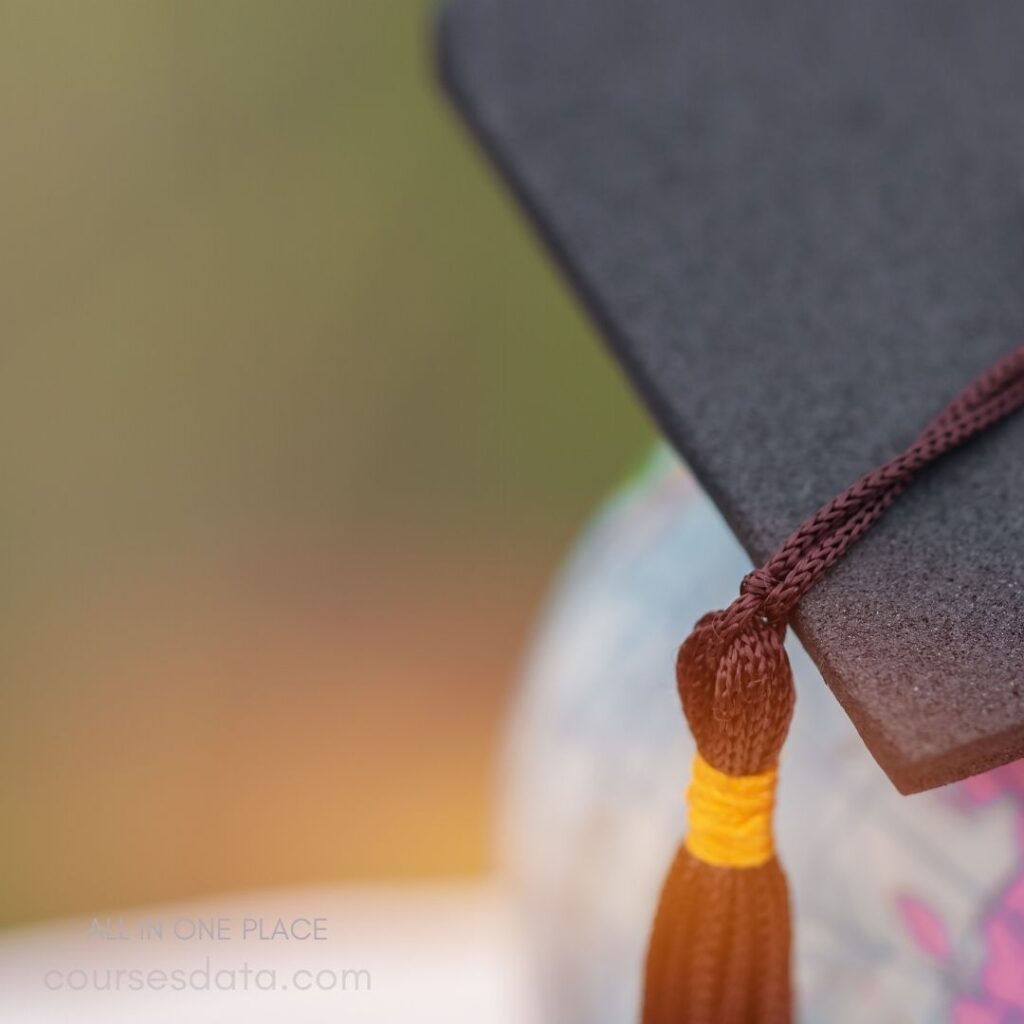 Graduation cap on globe.