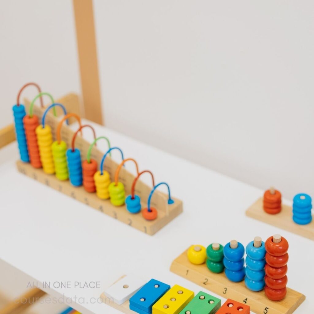 Colorful educational counting toys.