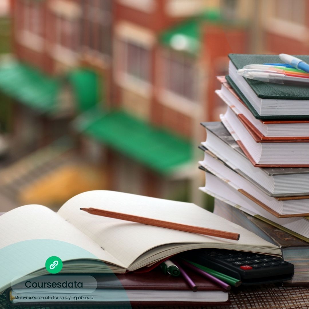 Study materials and stationary setup.