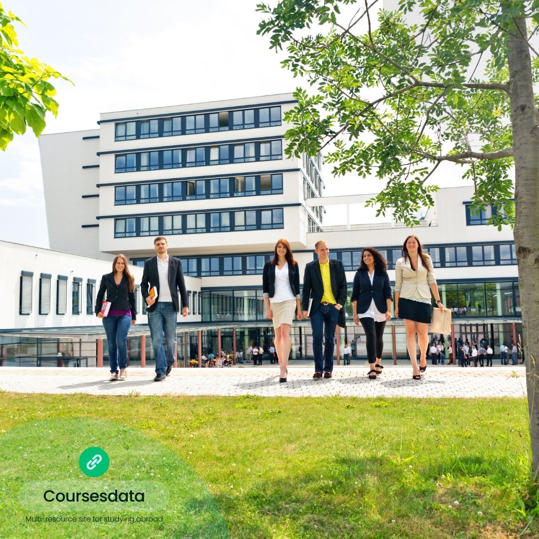 Group of professionals walking outdoors.