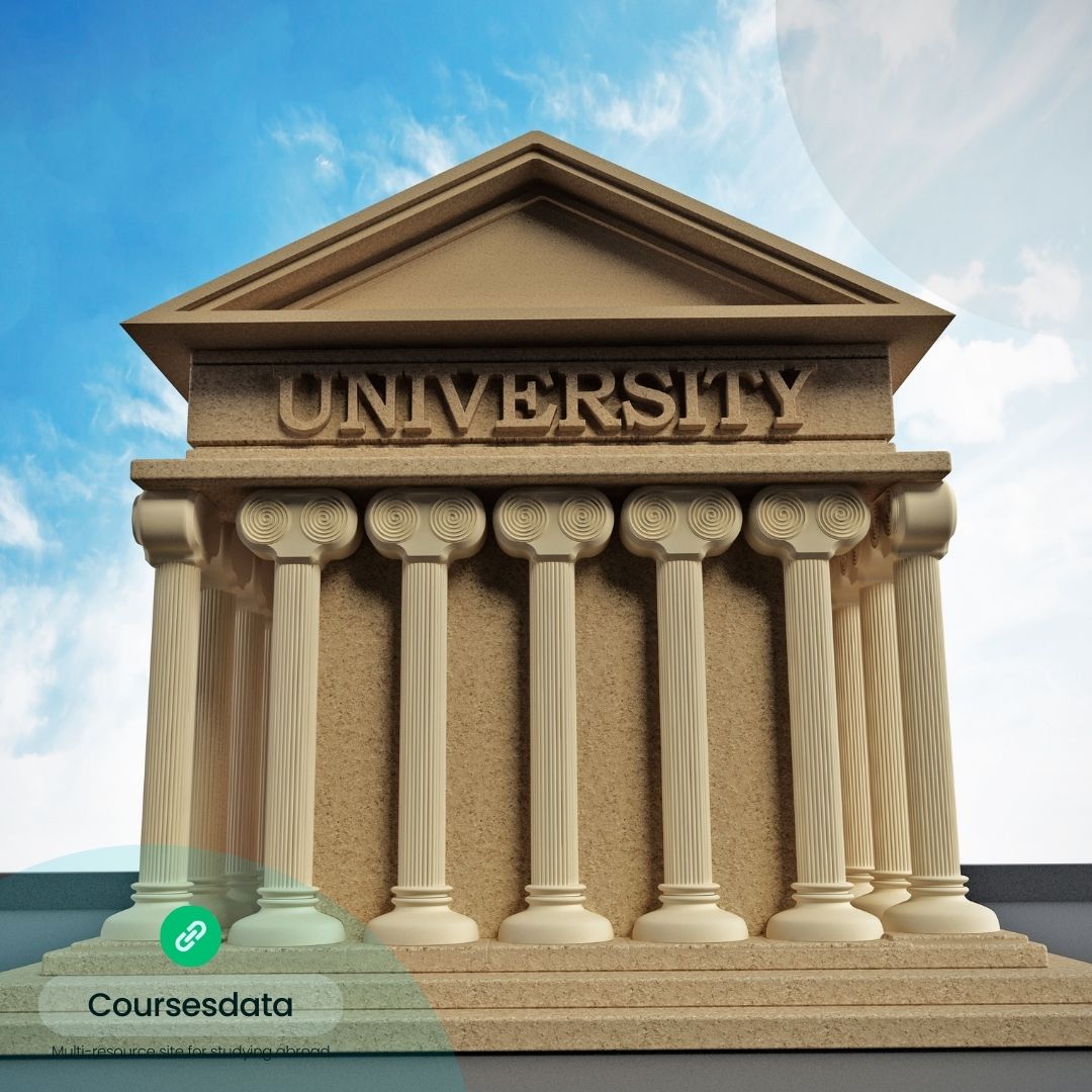 University building with columns.