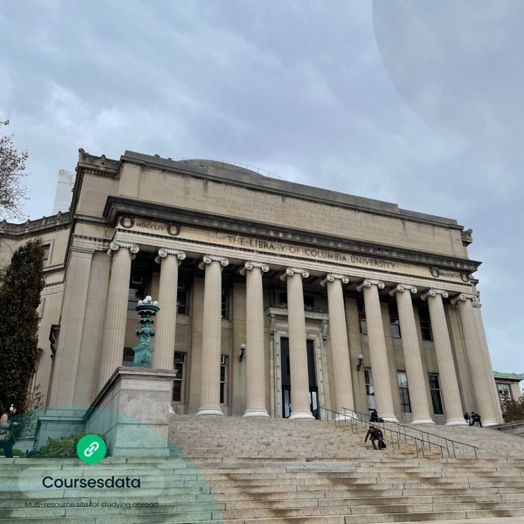 Columbia University library exterior.