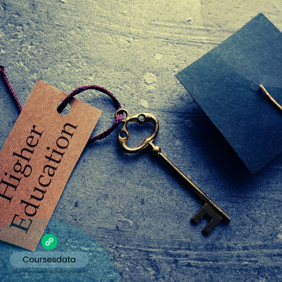 Key and tag symbolize education.