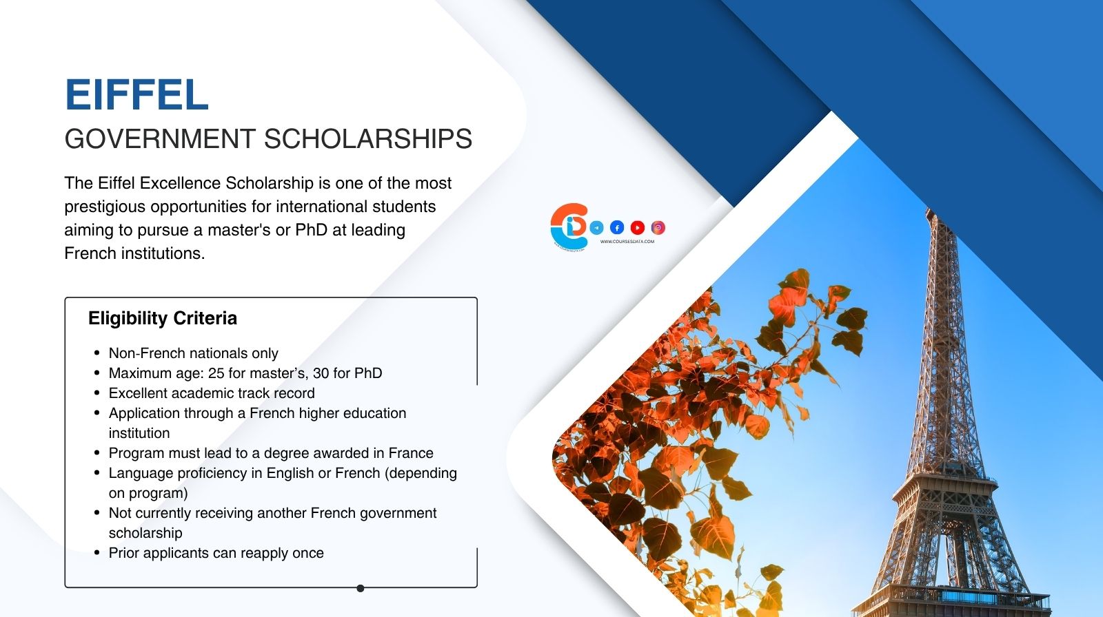 Eiffel Excellence Scholarship