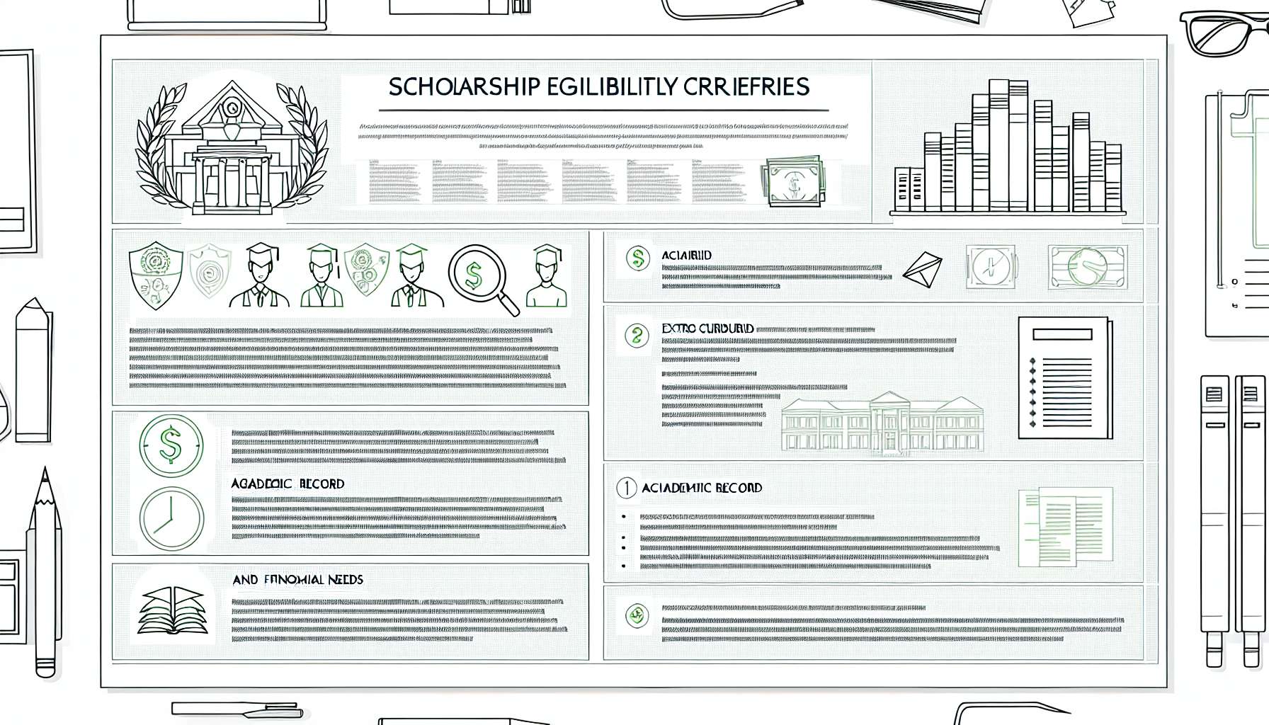 Scholarship eligibility criteria overview.