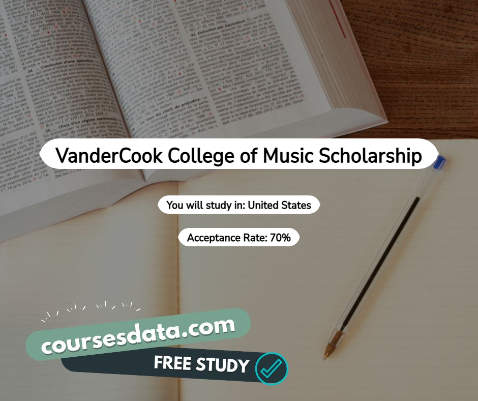 Current image: VanderCook College of Music Scholarship
