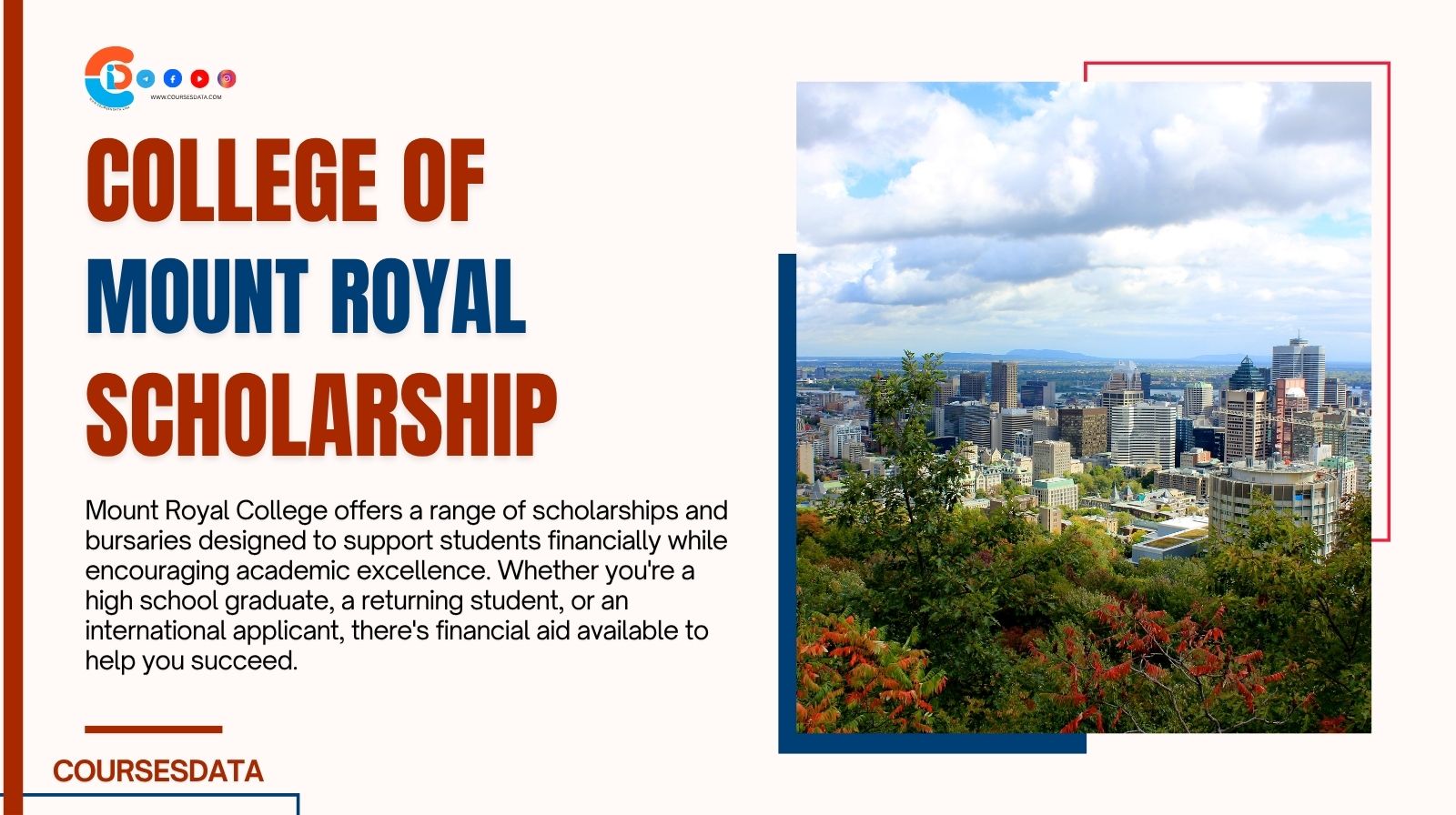 Mount Royal College Scholarship