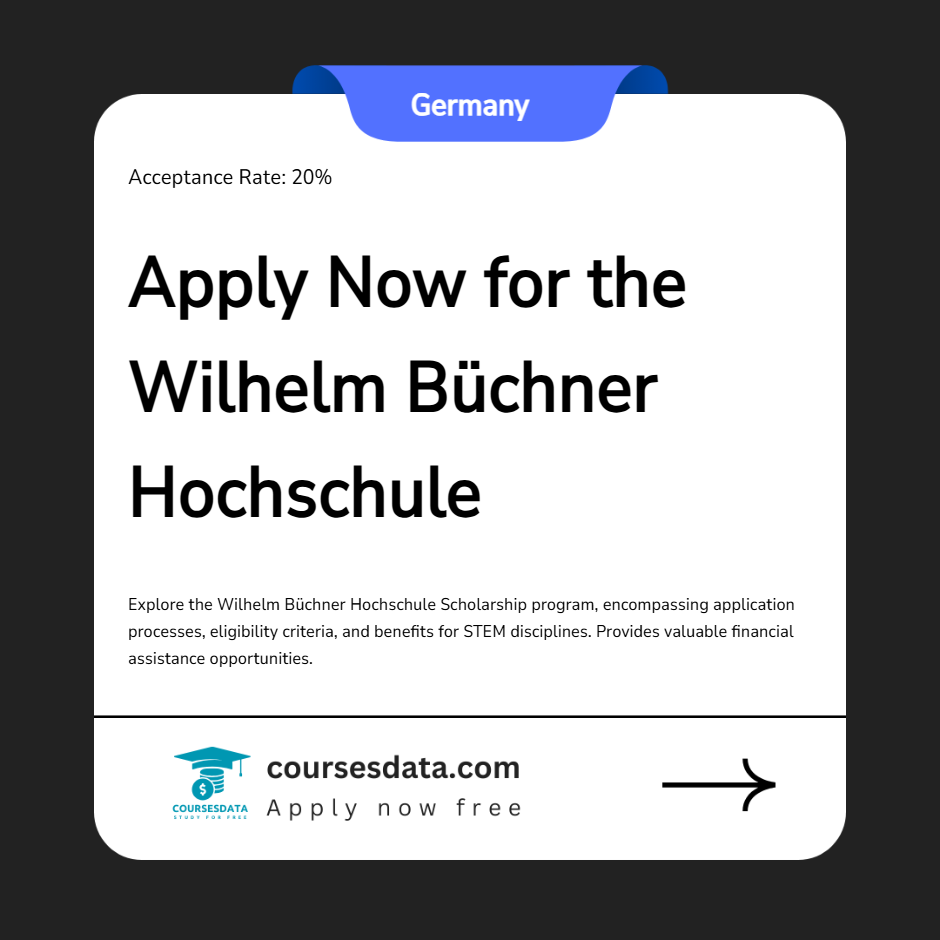 Apply Now for the Wilhelm Büchner Hochschule  