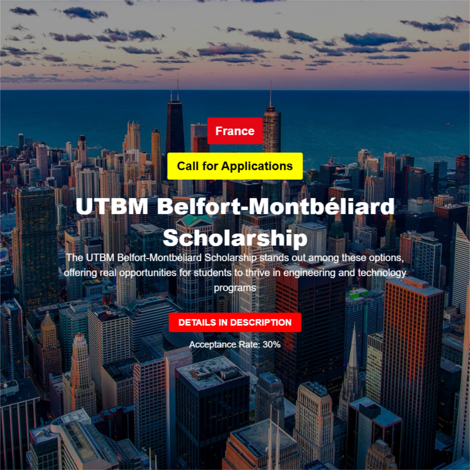UTBM Belfort-Montbéliard Scholarship