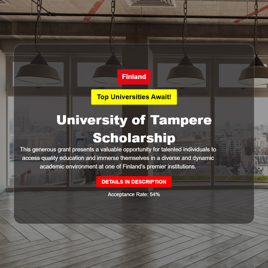 University of Tampere Scholarship