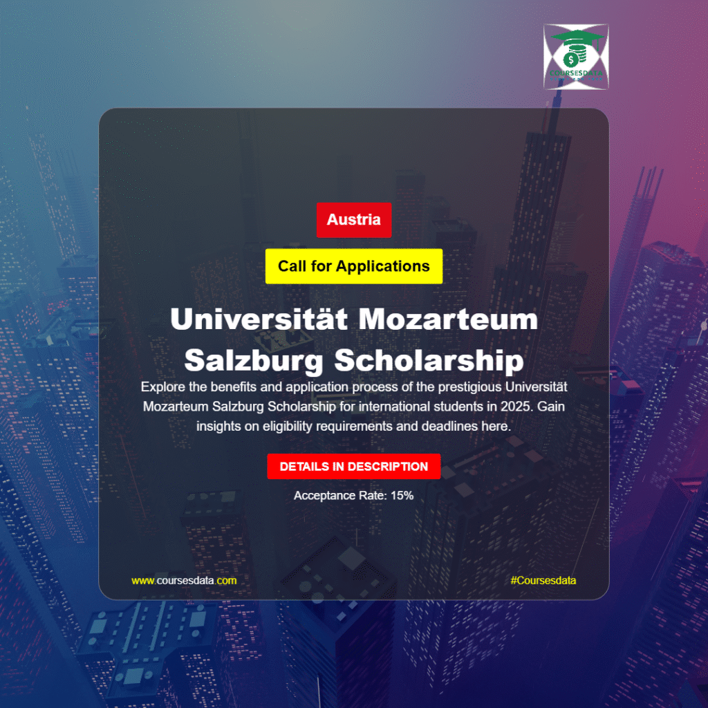 Universität Mozarteum Salzburg Scholarship