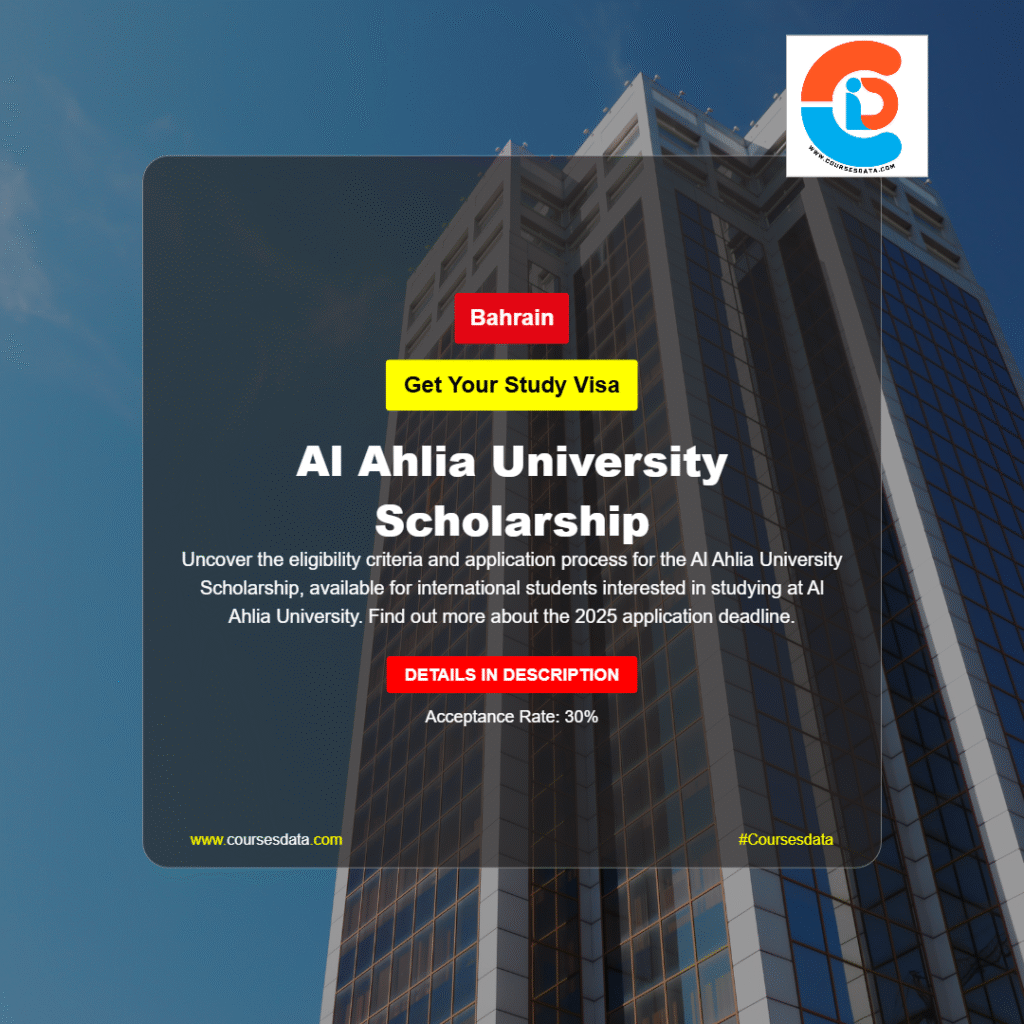 Al Ahlia University Scholarship