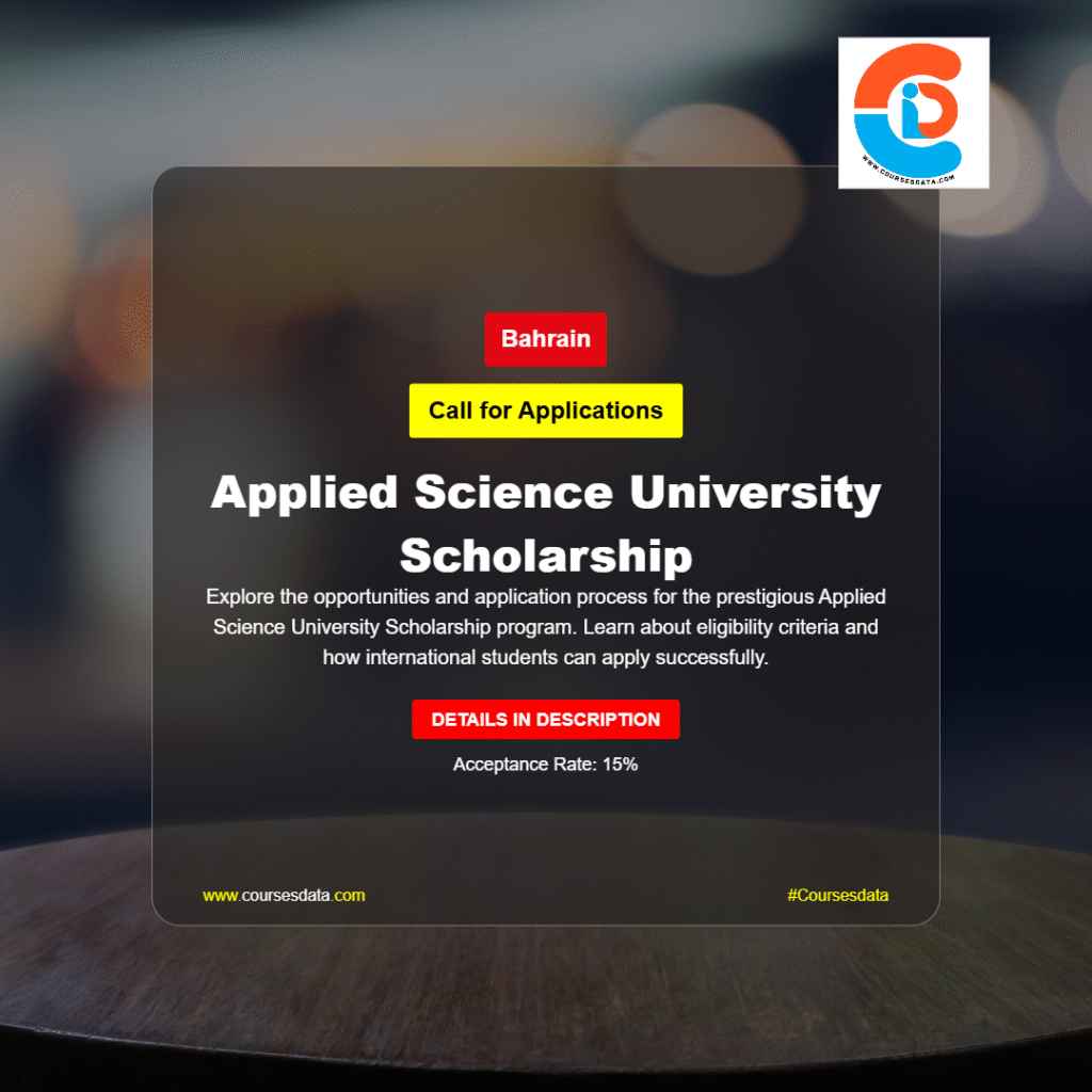 Applied Science University Scholarship