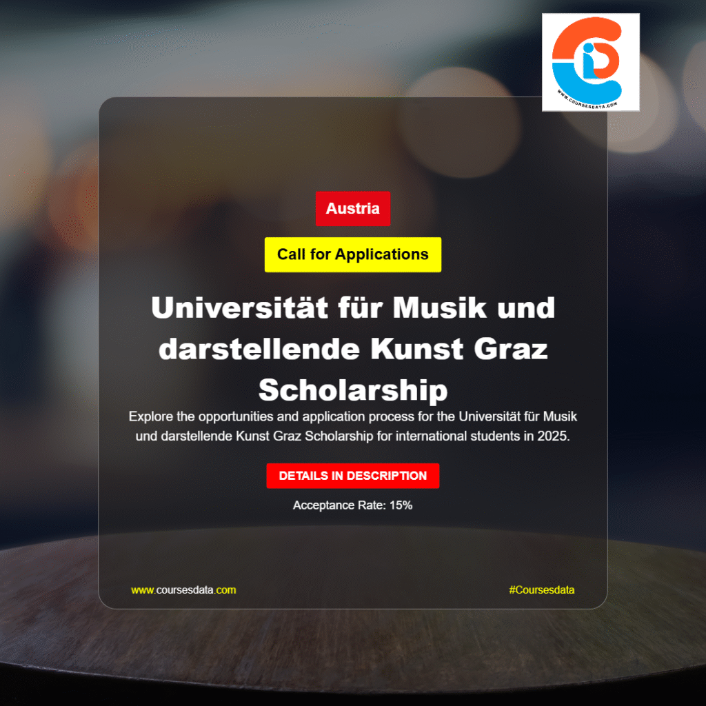 Universität für Musik und darstellende Kunst Graz Scholarship