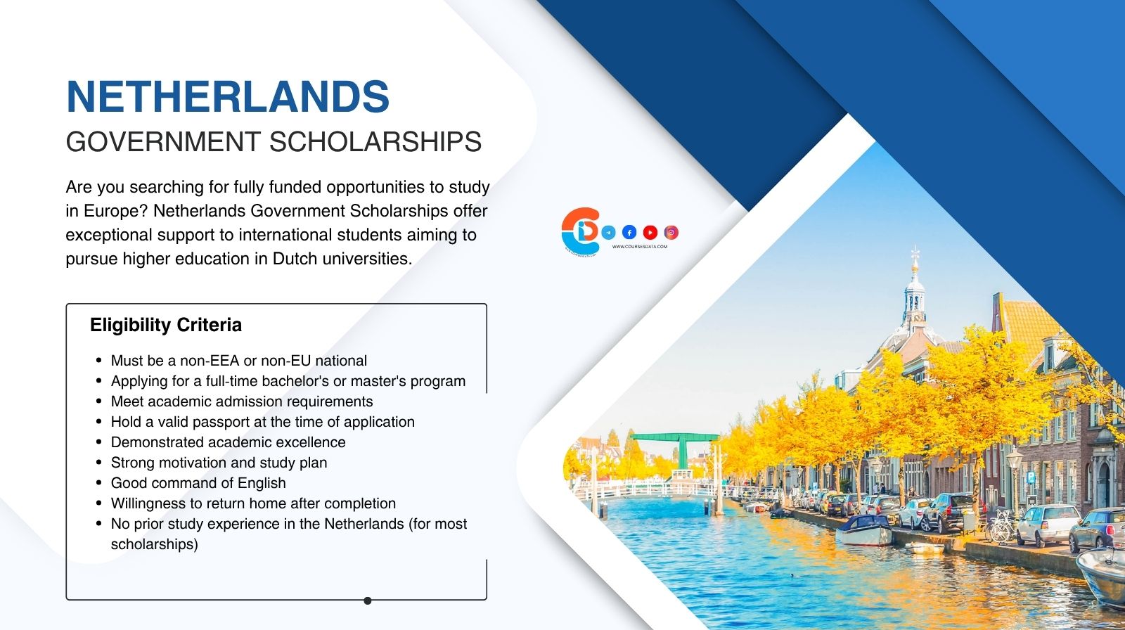 Netherlands Government Scholarships