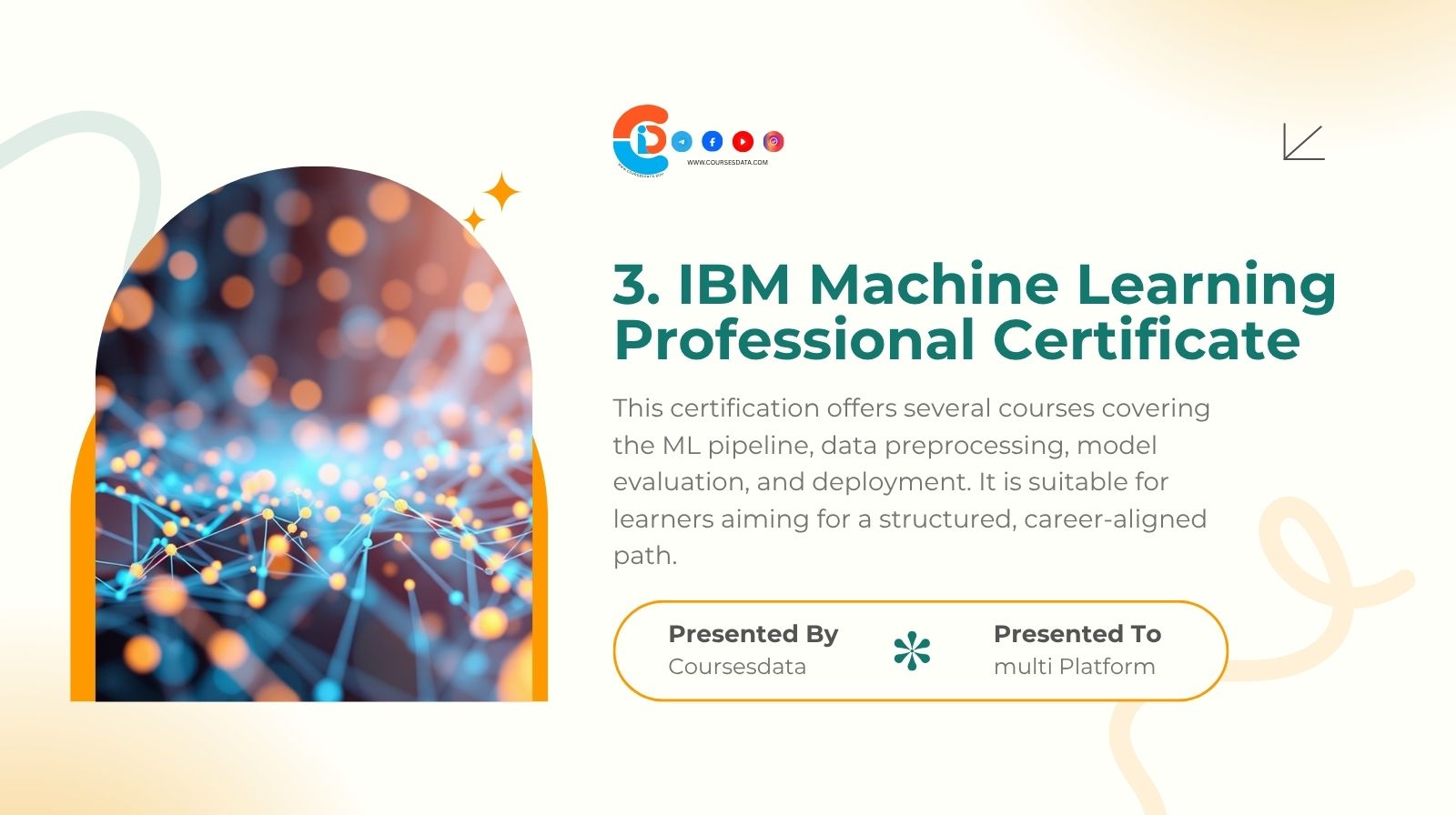 3. IBM Machine Learning Professional Certificate
