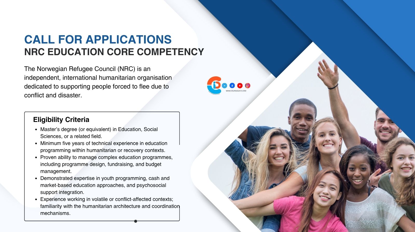 Norwegian Refugee Council (NRC) is Seeking an Education Core Competency Specialist – Apply Before 12 November