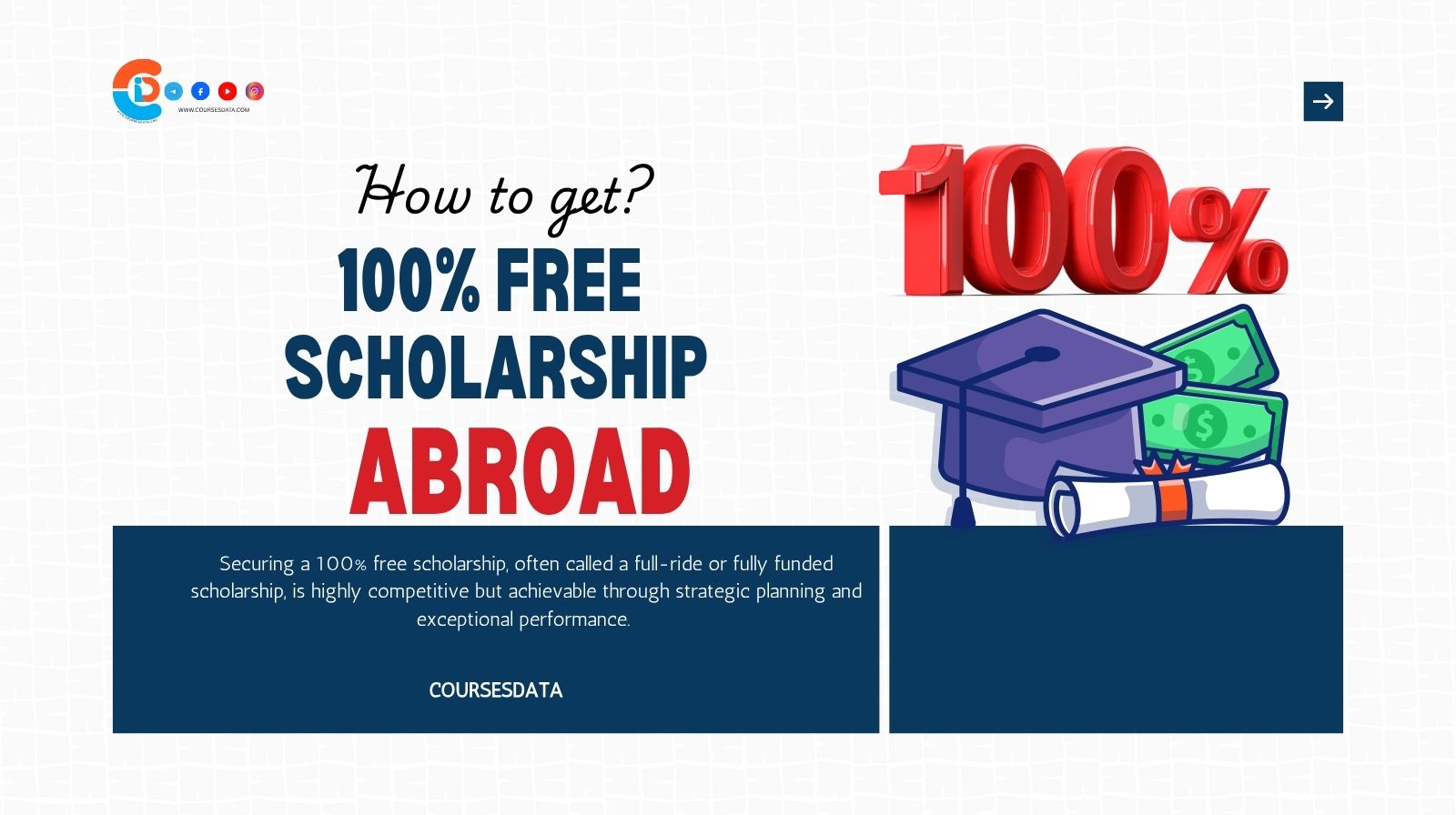 How to get 100% free scholarship?