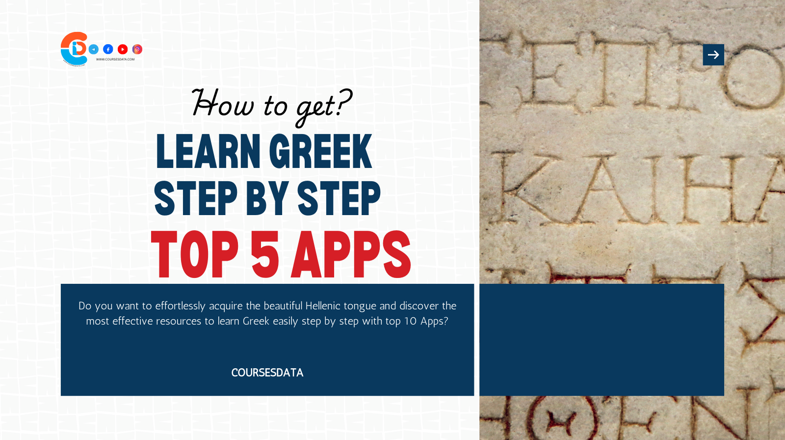 Learn Greek easily step by step with top 10 Apps