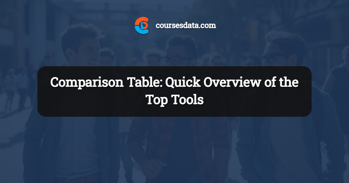 Comparison Table: Quick Overview of the Top Tools