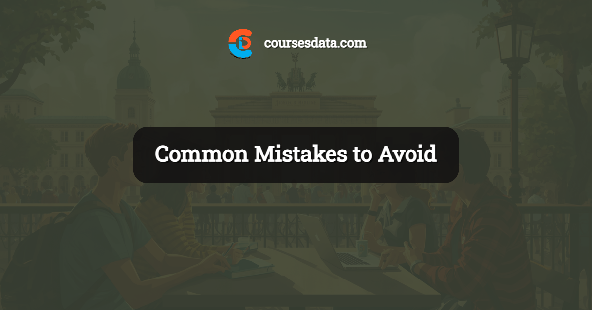 Common Mistakes to Avoid