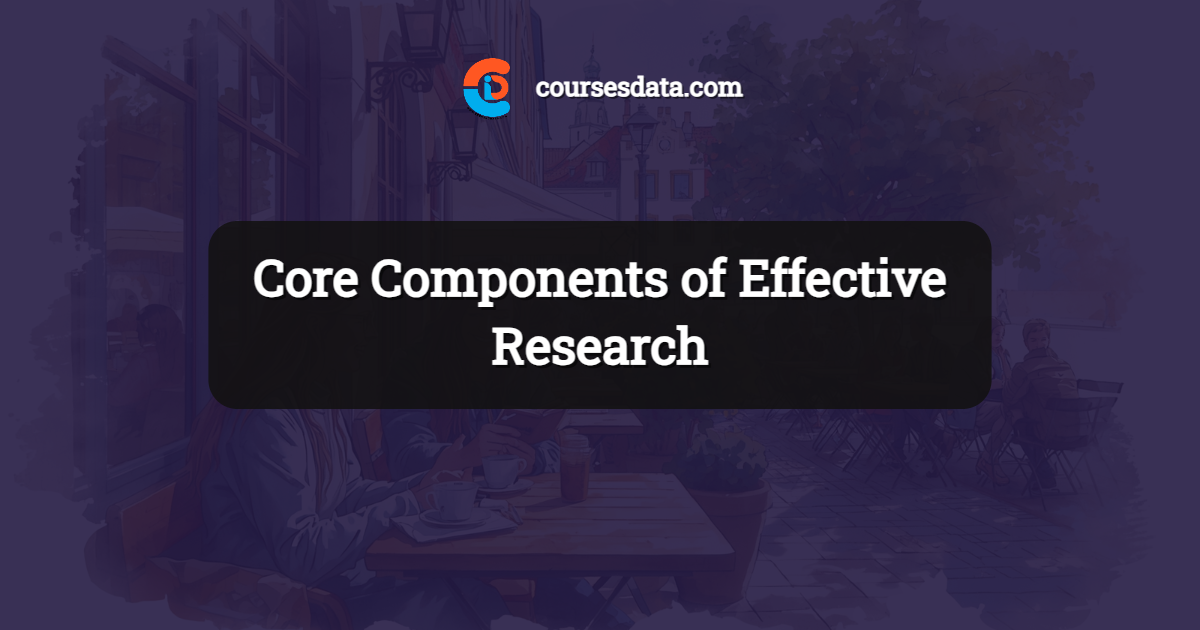 Core Components of Effective Research