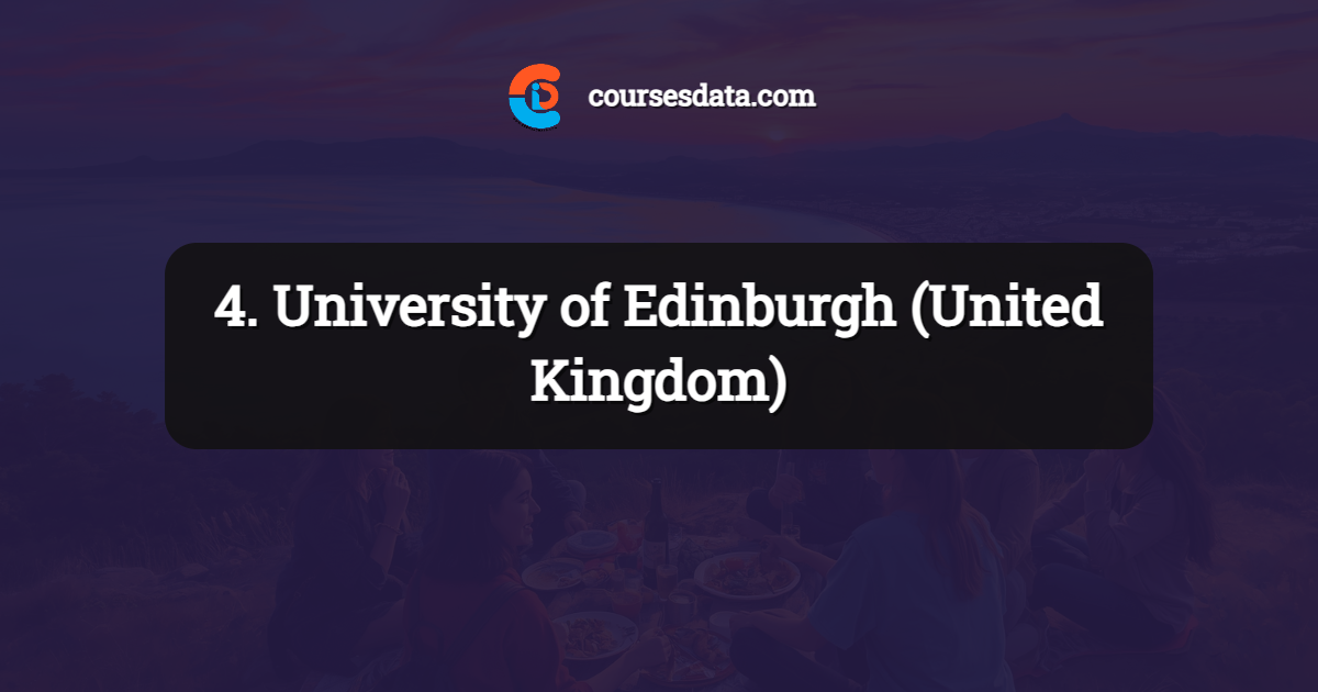 4. University of Edinburgh (United Kingdom)