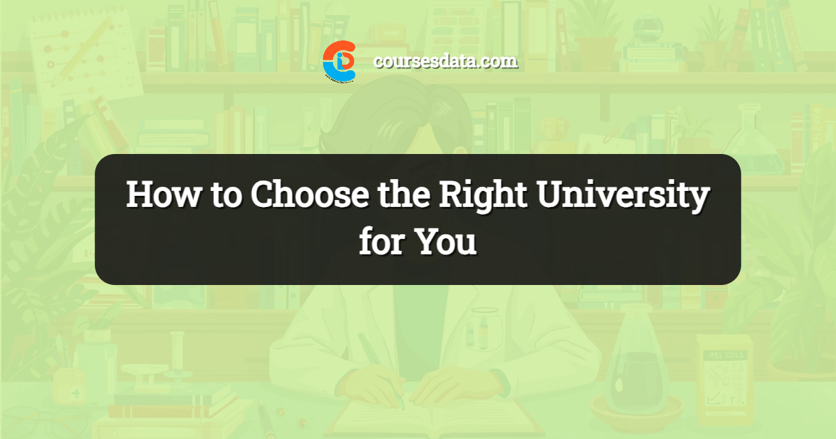 How to Choose the Right University for You