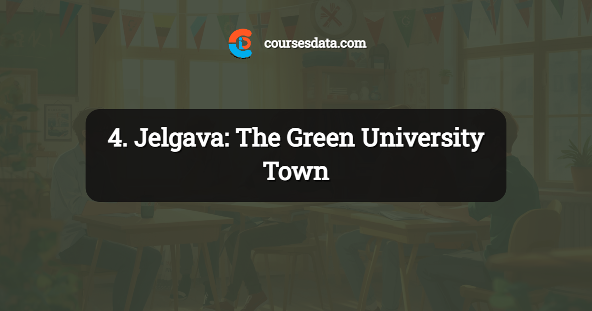 4. Jelgava: The Green University Town
