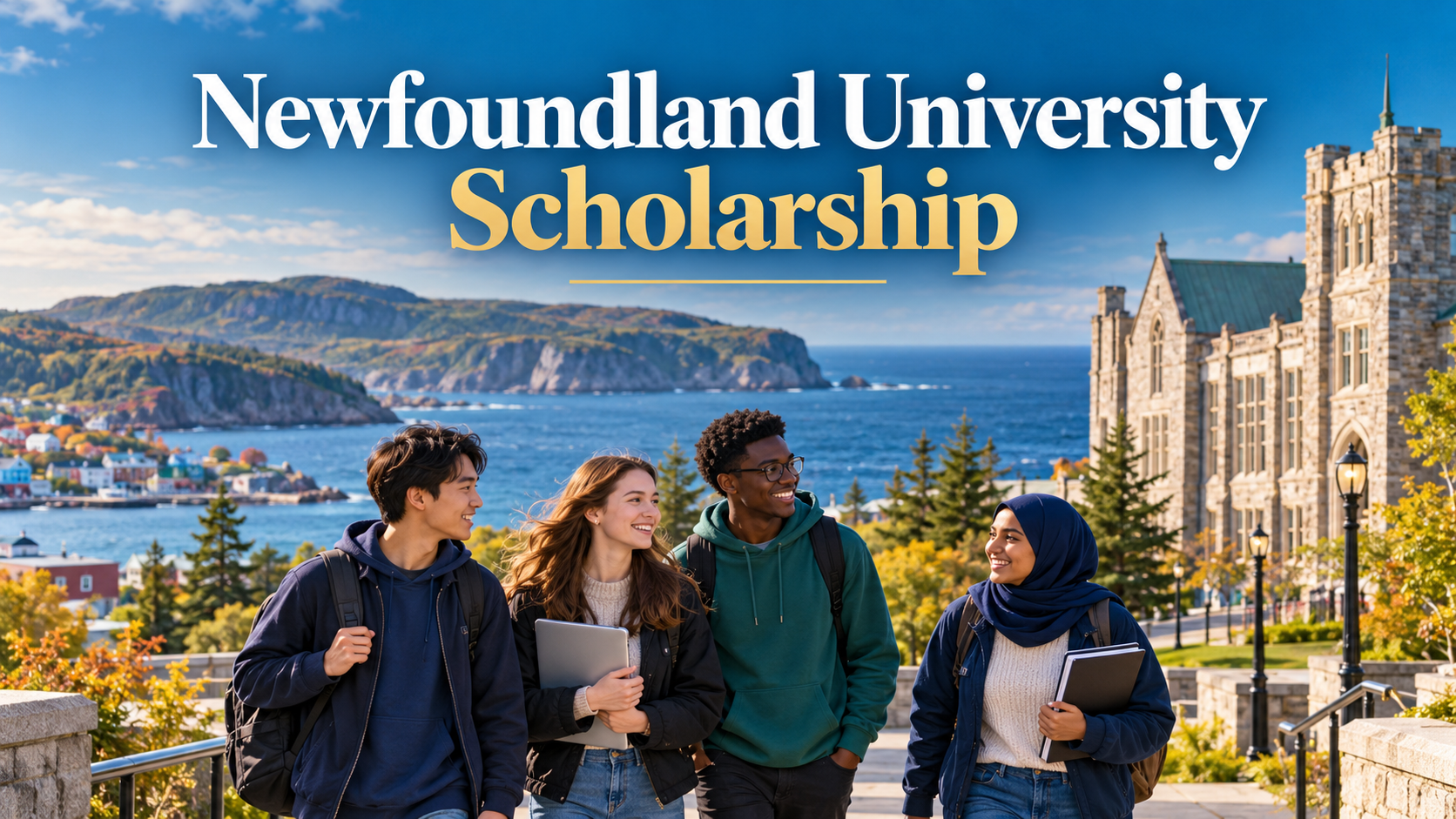 International students in Newfoundland for Newfoundland University Scholarship