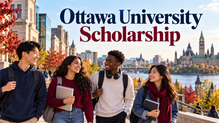 International students in Ottawa for Ottawa University Scholarship